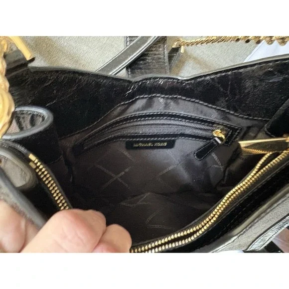 MICHAEL KORS Whitney Signature Small Logo Brown Purse, Wallet, Dustbag MSRP $457